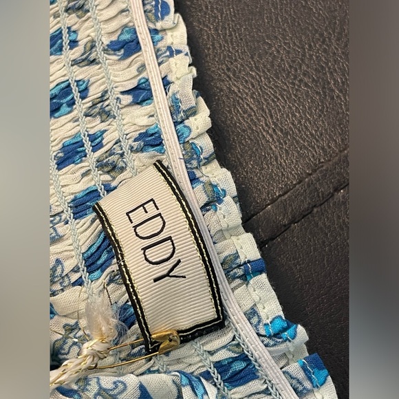 NWT Eddy Rosie Midi Nightgown Floral Puff Sleeve Midi Dress S - Picture 9 of 14